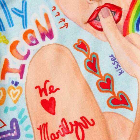 Shein x figure and‎ letter graphic tank . Worn once - Picture 2 of 8